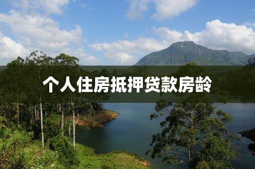 个人住房抵押贷款房龄