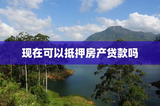 现在可以抵押房产贷款吗