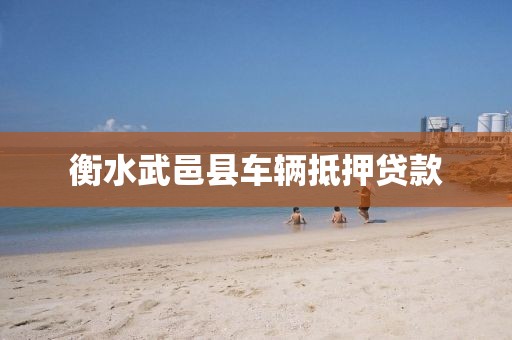 衡水武邑县车辆抵押贷款