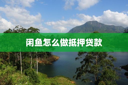 闲鱼怎么做抵押贷款