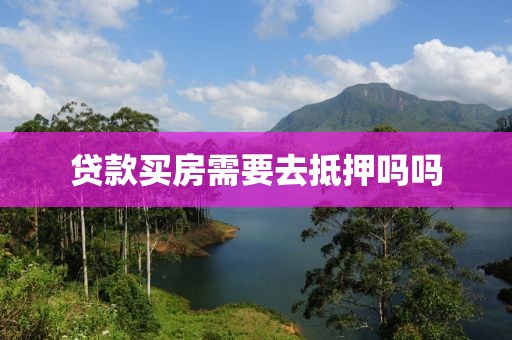 贷款买房需要去抵押吗吗