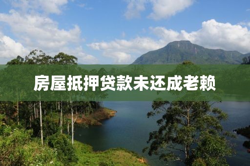房屋抵押贷款未还成老赖
