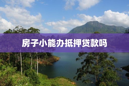 房子小能办抵押贷款吗