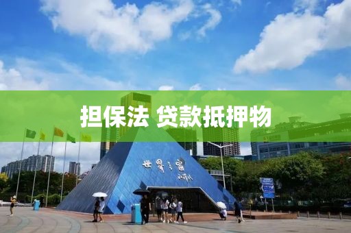 担保法 贷款抵押物