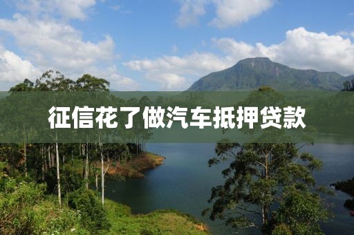 征信花了做汽车抵押贷款