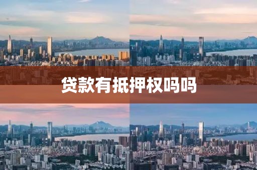 贷款有抵押权吗吗