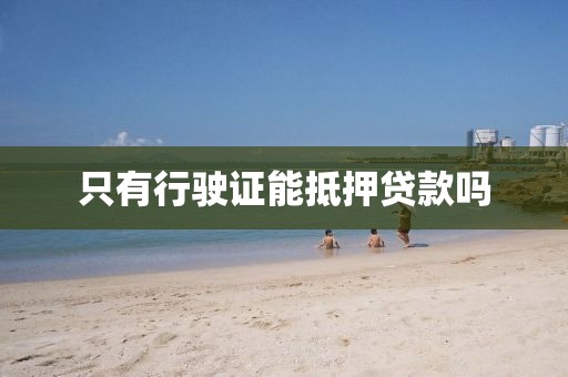 只有行驶证能抵押贷款吗