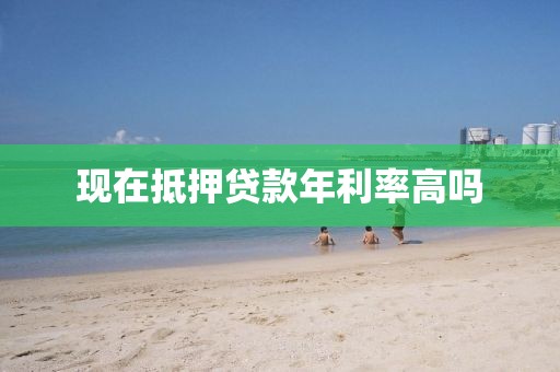 现在抵押贷款年利率高吗
