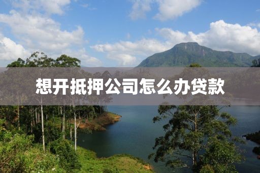 想开抵押公司怎么办贷款