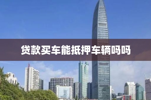 贷款买车能抵押车辆吗吗