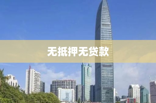 无抵押无贷款
