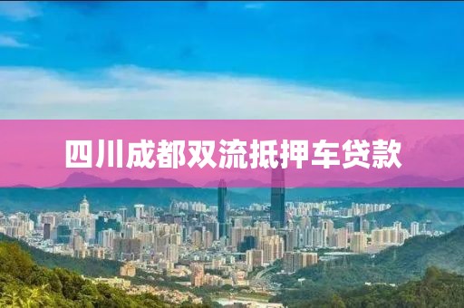 四川成都双流抵押车贷款