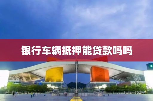 银行车辆抵押能贷款吗吗