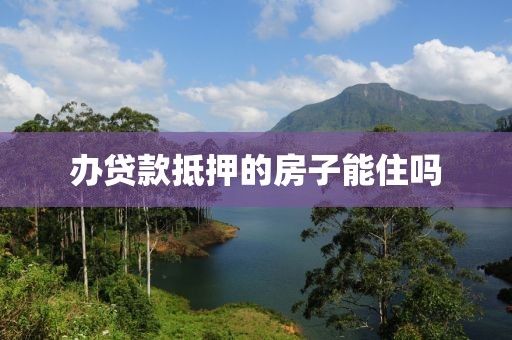 办贷款抵押的房子能住吗