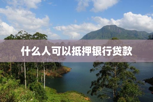 什么人可以抵押银行贷款