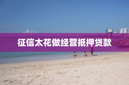 征信太花做经营抵押贷款