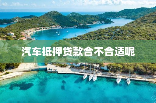 汽车抵押贷款合不合适呢