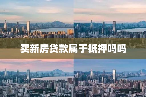 买新房贷款属于抵押吗吗