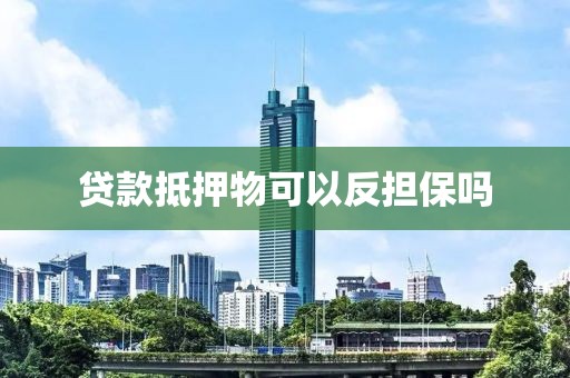 贷款抵押物可以反担保吗