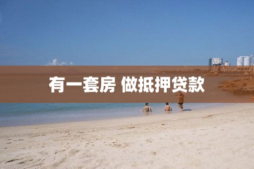 有一套房 做抵押贷款