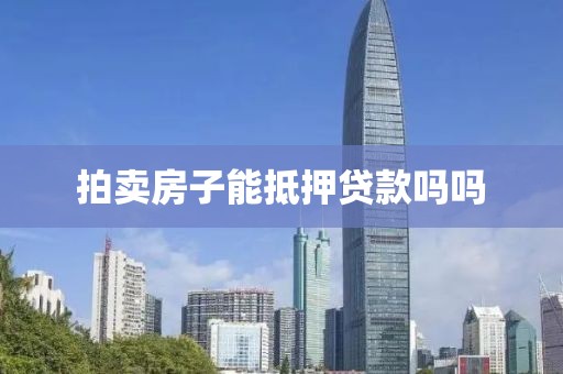 拍卖房子能抵押贷款吗吗