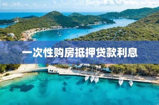一次性购房抵押贷款利息