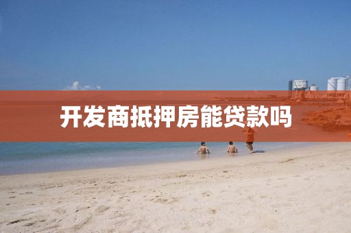 开发商抵押房能贷款吗