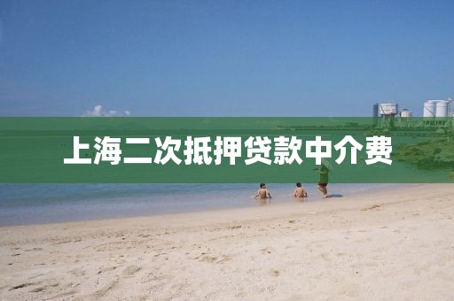 上海二次抵押贷款中介费