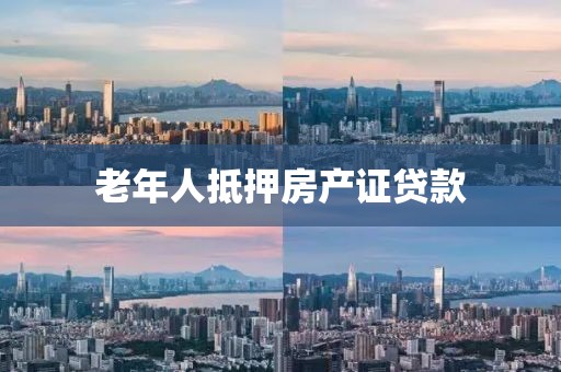 老年人抵押房产证贷款