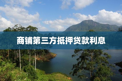 商铺第三方抵押贷款利息