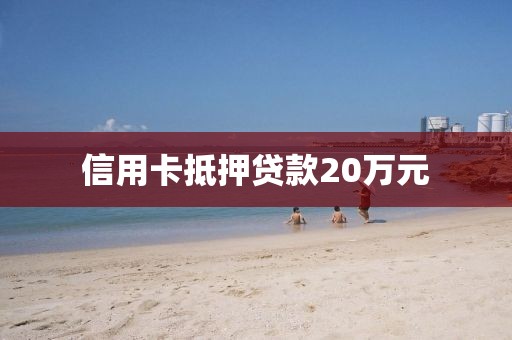 信用卡抵押贷款20万元