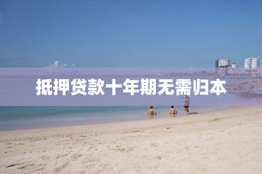 抵押贷款十年期无需归本