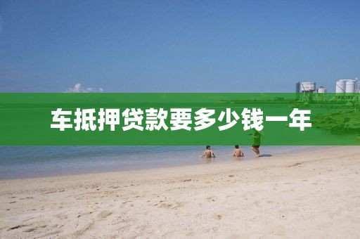 车抵押贷款要多少钱一年