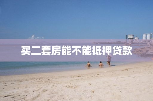 买二套房能不能抵押贷款