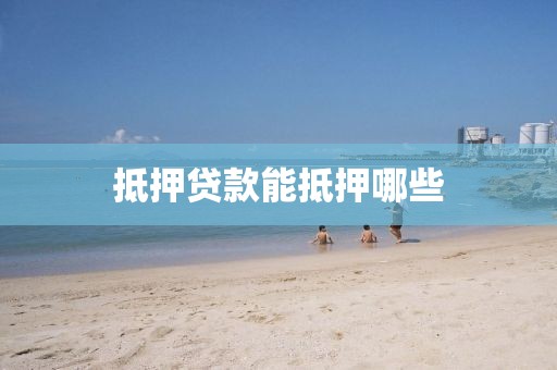 抵押贷款能抵押哪些