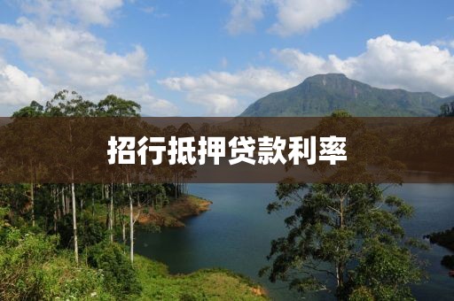 招行抵押贷款利率