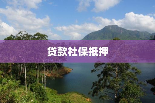 贷款社保抵押