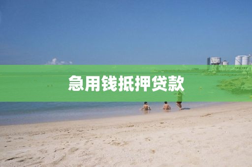 急用钱抵押贷款