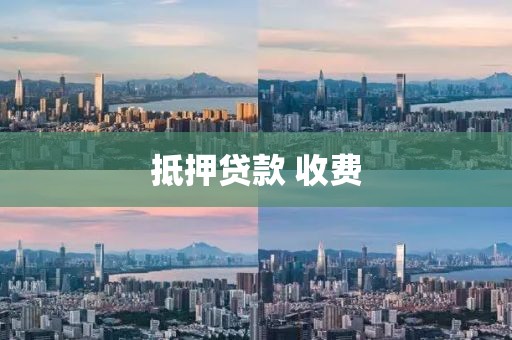 抵押贷款 收费