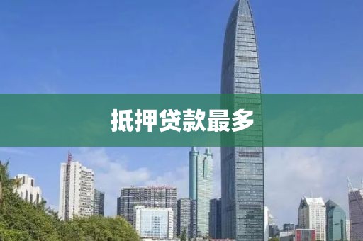 抵押贷款最多