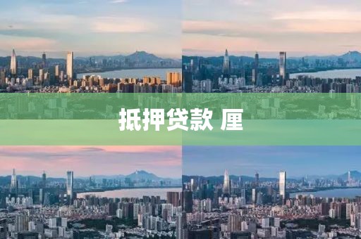 抵押贷款 厘