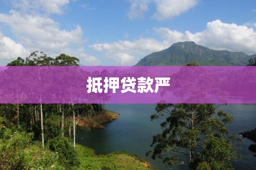 抵押贷款严