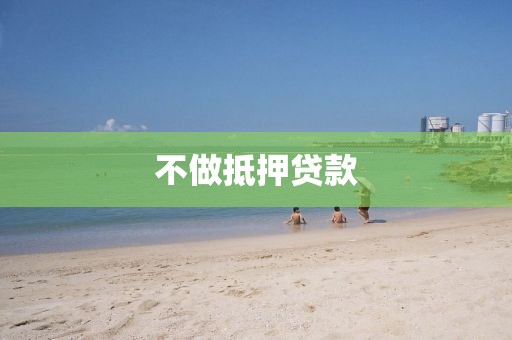 不做抵押贷款