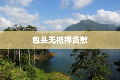 包头无抵押贷款