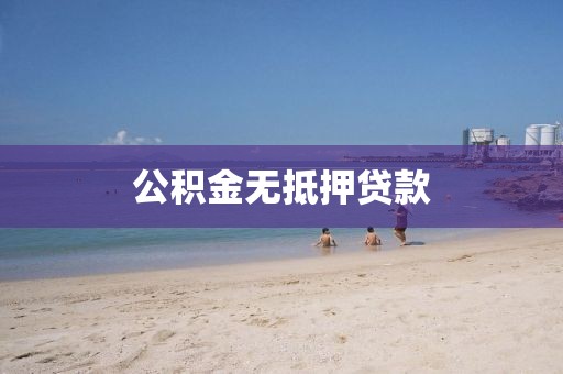 公积金无抵押贷款