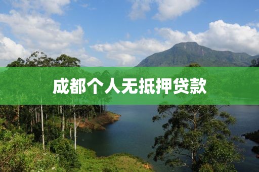 成都个人无抵押贷款
