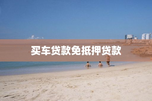 买车贷款免抵押贷款