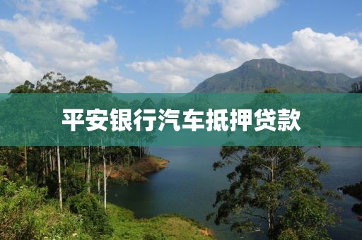 平安银行汽车抵押贷款