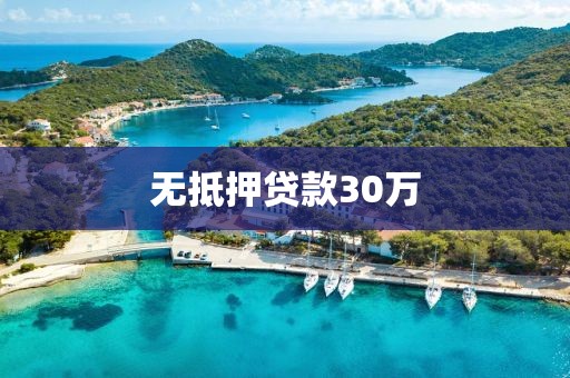 无抵押贷款30万