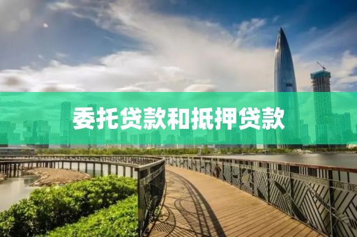 委托贷款和抵押贷款